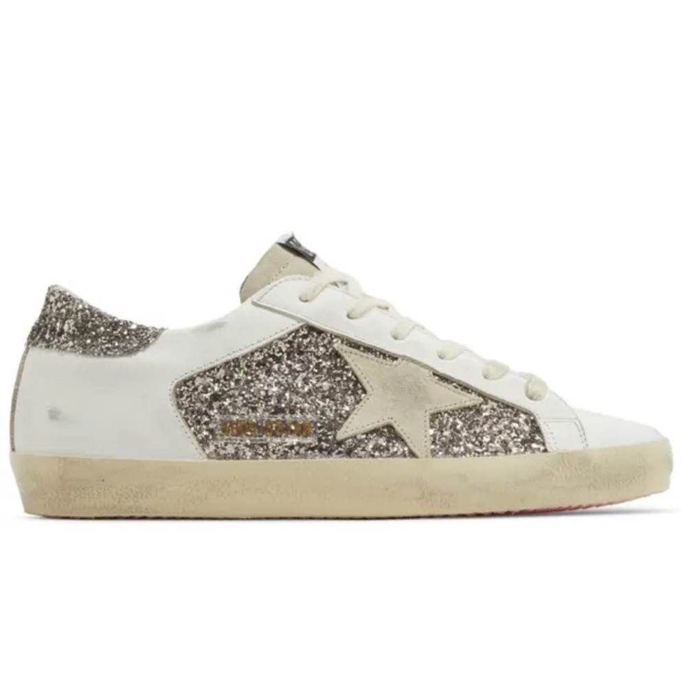 Women's Golden Goose Superstar Glitter Sneakers - Picture 5 of 6